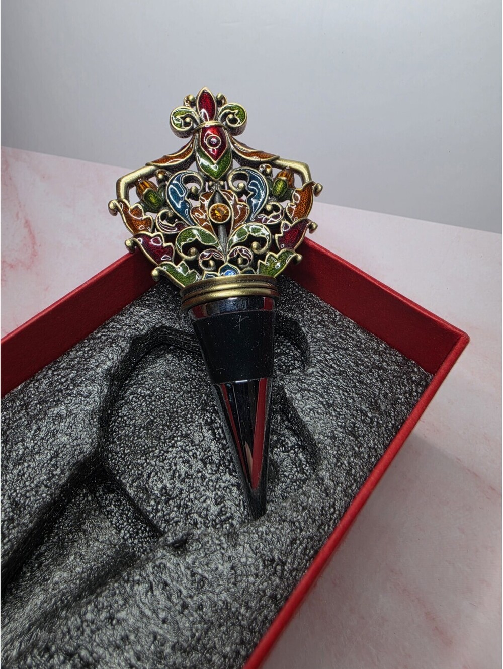 Two's Company St. Petersburg Austrian Crystal Wine Bottle Stopper